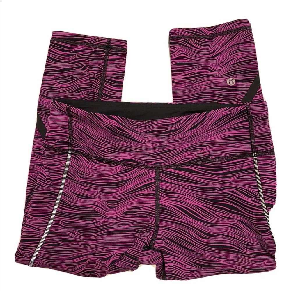 lululemon cropped printed leggings